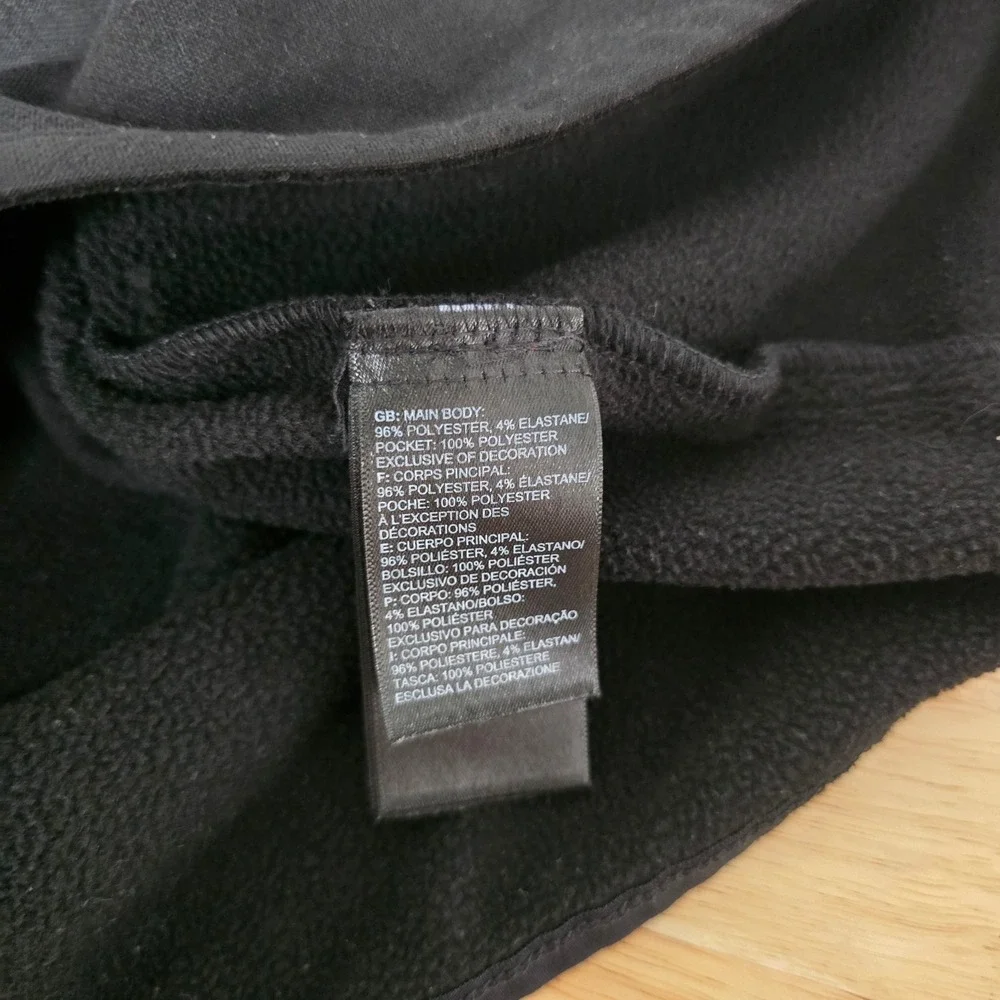 The North Face Mens Black Quarter Zip Fleece Pullover Jacket Size Medium Outdoor